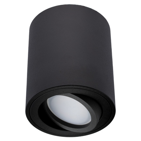 Aufputz-HALOGEN-bewegliche GU10-Rundleuchte in Schwarz 84 mm