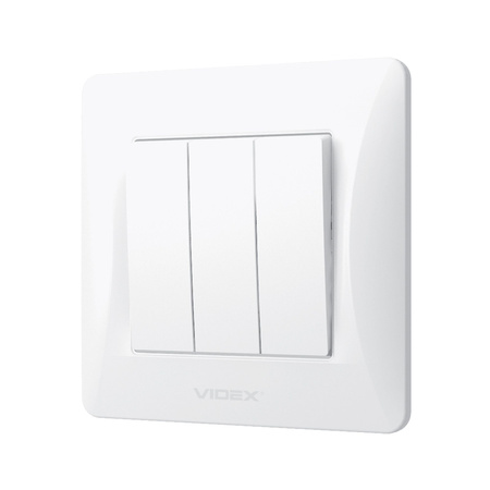 3fach 3fach-Schalter 10A Aufputz weiß BINERA VIDEX