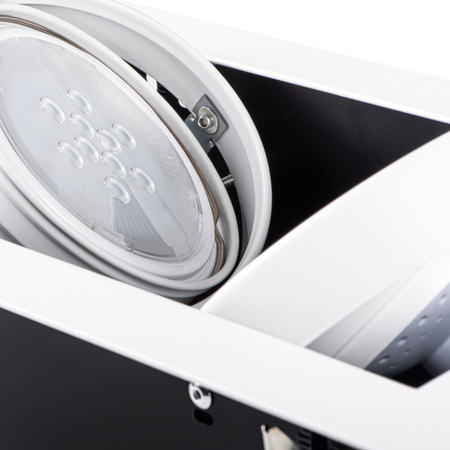 LED MATEO DWONLIGHT 2x GU10 quadratisch Beweglich weiß KANLUX