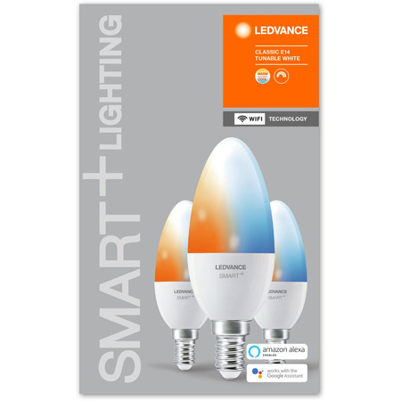 3x LED Lampen E14 B35 5W 470lm CCT LEDVANCE SMART+ WiFi Dimmbar