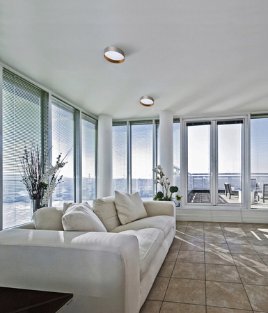 Aufbau LED Deckenleuchten Rifa 17,5W 3000K 40cm rund Graugold KANLUX