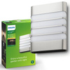 Gartenleuchte LED Wandleuchte RACCOON myGarden 3W 2700K IP44 Silber PHILIPS