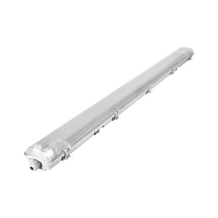 Schlagwettergeschützte Leuchte 120cm 2xT8 G13 IP65 + LED-Leuchtstoffröhren 18W 6500K Cold Masterled