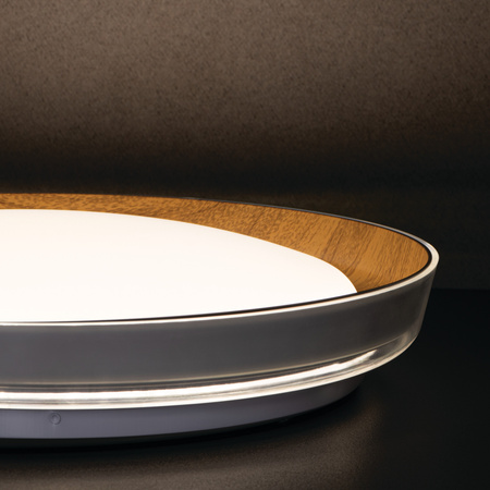 LED Plafond NIFU Deckenleuchte 17,8W Weiß-Braun KANLUX