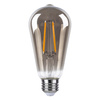 E27 ST64 LED Lampen 6W = 50W 650lm 2200K Warm 360° Filament geräuchert