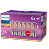 Set mit 6x LED Lampen E27 A60 7W = 60W 806lm 2700K Warmfilament PHILIPS