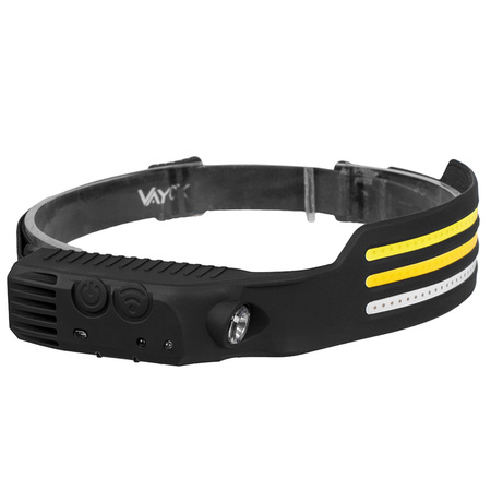 Wiederaufladbare Kopftaschenlampe 3x COB + XPE Pro Series VA0130 VAYOX