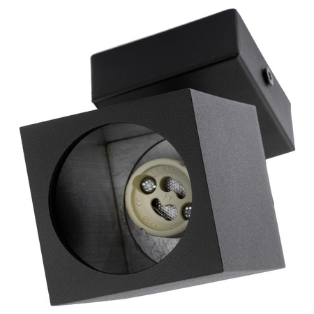 Decken- und Wandleuchte GU10 QUANTUS Reflektor Schwarz