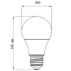 E27 A60 LED Lampen 4,7 W = 40 W 470 lm 4000 K Neutral TOSHIBA