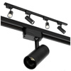 1-Phasen Stromschienenleuchte + Strahler 4x GU10 1m Schwarz Nextrack Go Kobi