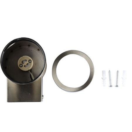 Gartenfassadenlampe Wandlampe GU10 IP44 einseitig silber VT-7641 V-TAC