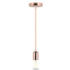 Hängeleuchte E27 Chrom Rose Gold Schirm VT-7448 V-TAC