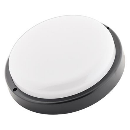 Plafond LED-Deckenleuchte 18W 2700K Neutral 120° mit Bewegungssensor Schwarz IP54 Max Masterled