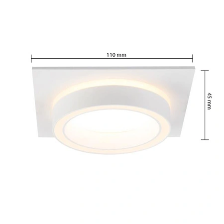 Arcadio Masterled Halogen Spot GX53 Square White Matt Einbauleuchte