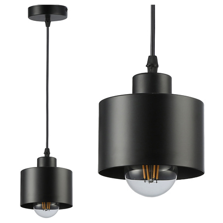 Masterled E27 Schwarz Elza Decke Pendelleuchte