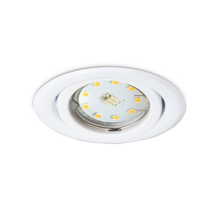 Halogen-Einbauleuchte GU10 MR16 OH15 rund beweglich weiß Kobi