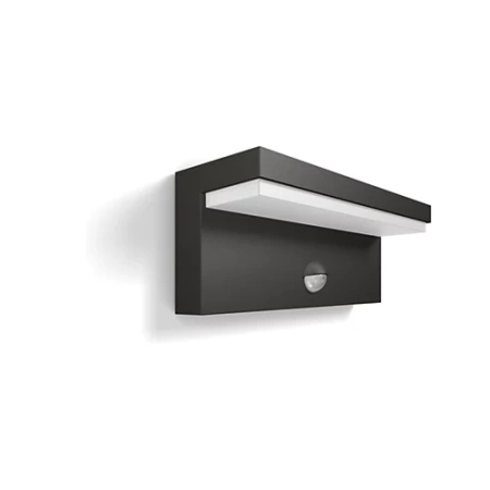 Gartenlampe LED Wandleuchte BUSTAN IR myGarden 2x4,5W 4000K IP44 mit Bewegungssensor Anthrazit PHILIPS