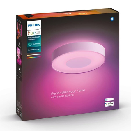 Plafond LED Xamento Deckenleuchte für Badezimmer Weiß 33.5W 38cm IP44 CCT RGB PHILIPS HUE Bluetooth