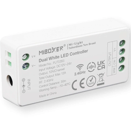 LED CCT Dimmer Controller-Empfänger für LED-Streifenbeleuchtung 12-24V DC 12A FUT035S MI-LIGHT