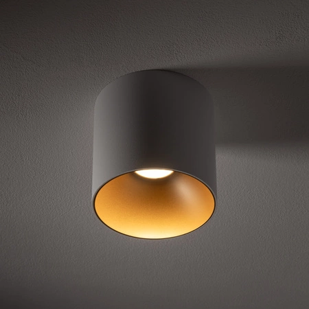 Aufbauleuchte EYE TONE 8926 Nowodvorski Weiß-Gold GU10 Deckenröhre Aluminium Minimalistisch