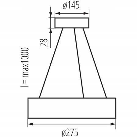 Jasmin Overhang Holz Deckenleuchte für LED E27 28cm KANLUX