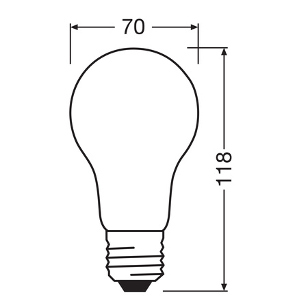 LED Lampen A70 E27 17W = 150W 2452lm 4000K Neutralweiß FILAMENT LEDVANCE