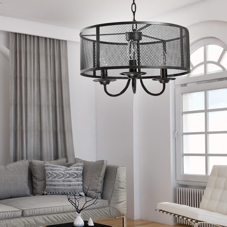 Hängelampe 3x E14 Schwarz Soho Sanico Goldlux