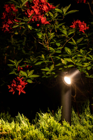 TUBINGS 8158 GU10 IP54 Gartenleuchte für den Außenbereich beweglicher Mast schwarz Nowodvorski