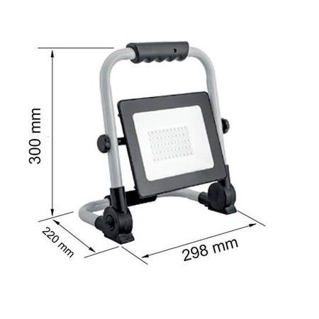 LED Fluter 100 W 4000 K IP65 tragbar mit 1,5 m Kabel ECOLIGHT