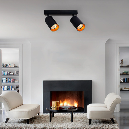 ERIS GOLD 2xGU10 LED Deckenleuchte verstellbar