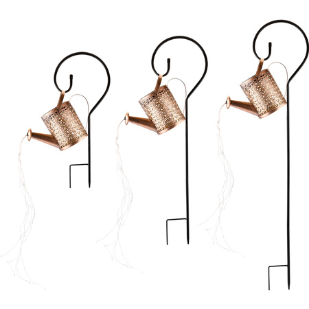 LED Solar-Gartenleuchte ROSA Kupfer IP44 3000K LUMILED