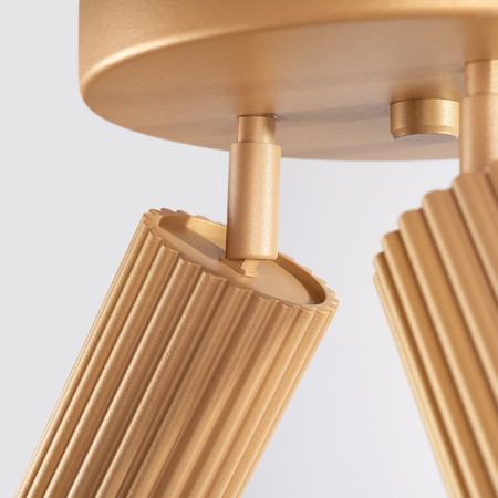 Plafond-Deckenleuchte Tuba Spot 3x GU10 Gold Carbon Deep Space SL.1563 Sollux