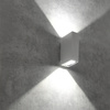 LED Elevation Wandleuchte Weiß Oben/Unten 2x2,5W 4000K Neutral ORLEAN GOLDLUX (Polux)
