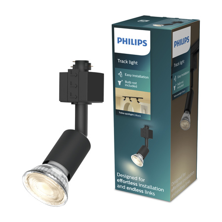 LED GU10 Schwarz EasyLink Tobia Philips Stromschienenleuchte