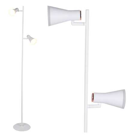 Stehleuchte 7W 2x LED BERG weiß 3000K GOLDLUX (Polux)