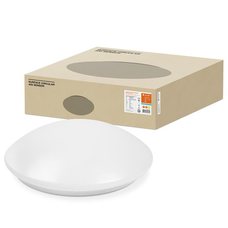 LED-Deckenleuchte SURFACE CIRCULAR SENSOR 40 cm 24W 1920lm 3000K IP44 mit LEDVANCE Motion Sensor