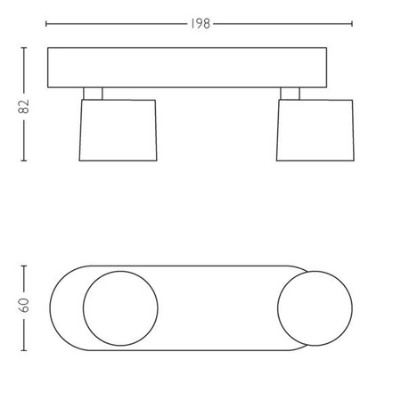 LED STAR Deckenleuchte 2x 4.5W 2700K Dimmbarer Reflektor Leuchte Beweglich Weiß PHILIPS
