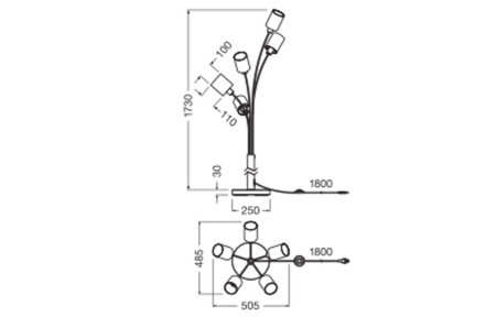Dekorative E14 Multicolour Dekor Ledvance Stehleuchte
