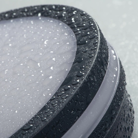 Plafond LED-Deckenleuchte Bewegungsmelder Anbau 18W 1740lm CCT IP65 Graphit BENO KANLUX