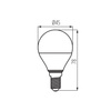 LED Lampen IQ-LED-Kugel E14 G45 4.2W 470lm 4000K Neutral KANLUX