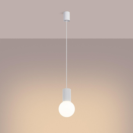 Hängelampe Überhang G9 Rund Weiß Modern Matt Halo Sollux