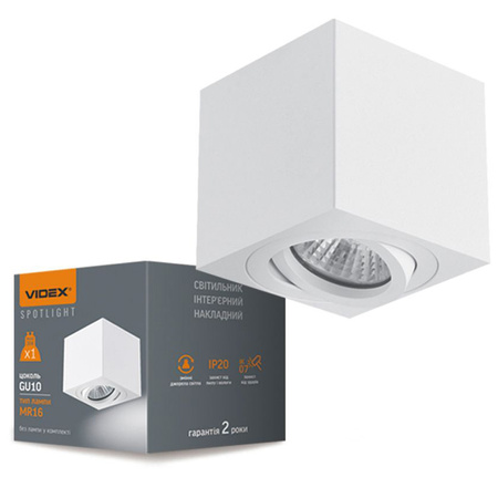 Leuchte Aufbauleuchte SPOT 1x GU10 Moving white OTTO Videx