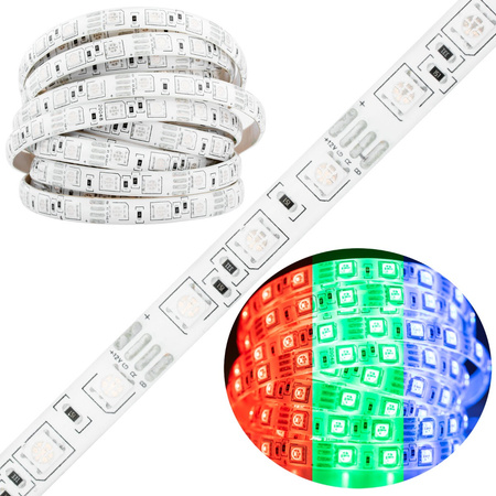 LED-Strip, LED-Streifen 12V 72W 300LED 5050 10mm 5m IP65 RGB LUMILED