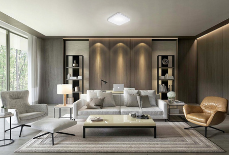 LED Deckenleuchte 33cm quadratische Deckenleuchte 3000K-6500K mit Sterneffekt