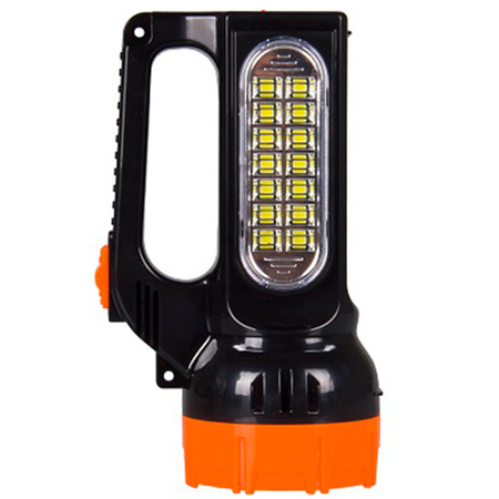 Taschenlampe wiederaufladbar Suchscheinwerfer Werkstatt Solar LED 1,5W 150lm vorne / 2,1W 500lm seitlich LB0169 LIBOX