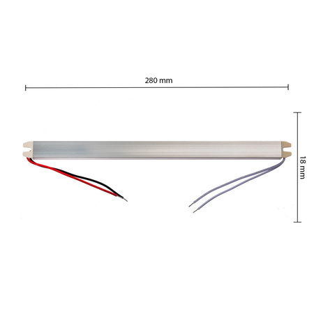 Ultra SLIM 3A 36W 12V DC Möbelnetzteil für LED-Streifen