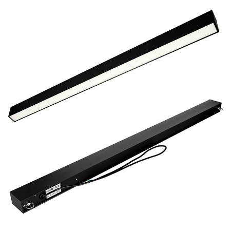 LED-Langfeldleuchte 40W 4800lm 4000K Neutral IK03 Schwarz Koline Kobi