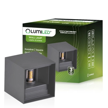 Wandleuchte Außen G9, Garten-Wandleuchte nach oben und unten verstellbar Graphit PYXIS LUMILED