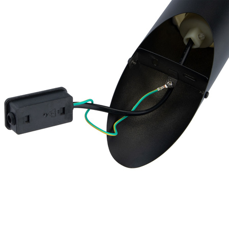 E27 Elevation Garden Wandleuchte abgewinkelter Pfosten schwarze Röhre