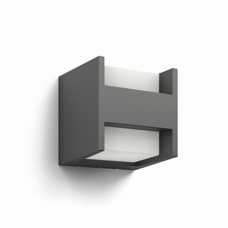 Gartenleuchte LED-Wandleuchte ARBOR myGarden 4,5W 2700K IP44 Oben-Unten Anthrazit PHILIPS